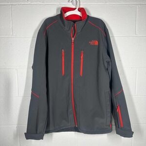 The North Face Mens Apex Elevation PrimaLoft Insulated Jacket Large Gray Red